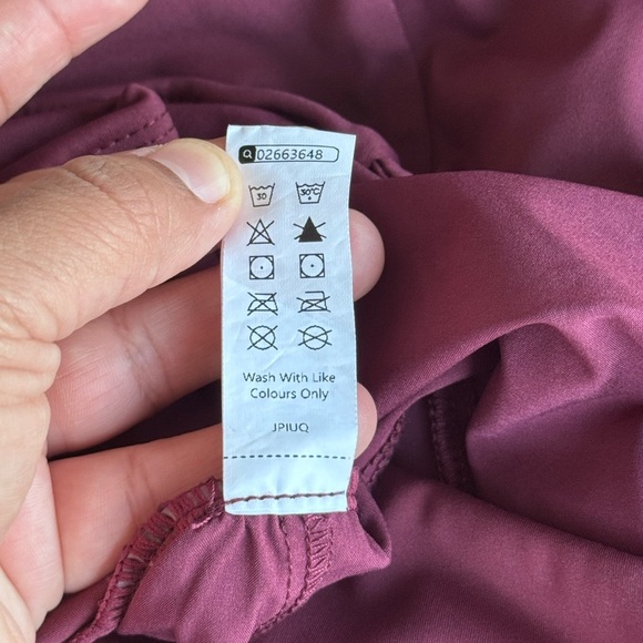 Halara Breezeful High Waisted Crossover Quick Dry Resort Pants Amaranth - Picture 5 of 7